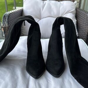 Marc Fisher Black Over the Knee Boots